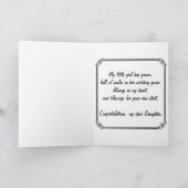 Zu meiner Tochter am Hochzeitstag. Karte (Innenseite)