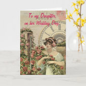 Zu meiner Tochter am Hochzeitstag. Karte (Gelbe Blume)