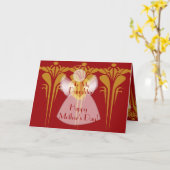 Zu meiner Tochter auf Mutter… - fertigen Sie Karte (Gelbe Blume)