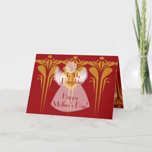 Zu meiner Tochter auf Mutter… - fertigen Sie Karte (Vorderseite)