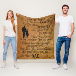 zu meiner Tochter aus dem VATER Fleecedecke