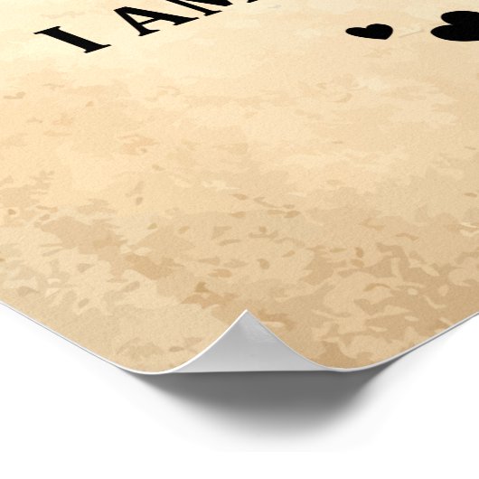 Zu meiner Tochter bin ich immer bei dir, wenn du e Poster (Ecke)