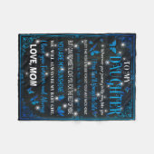 zu meiner Tochter, Blanket, Geschenk zum Geburtsta Fleecedecke (Vorderseite (Horizontal))