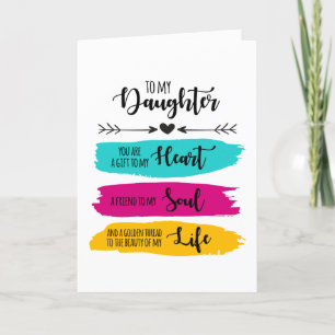 Zu meiner Tochter Feiertagskarte