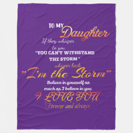 Zu meiner Tochter Fleece Blanket