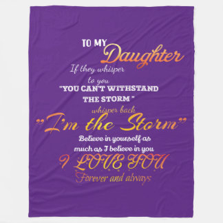 Zu meiner Tochter Fleece Blanket