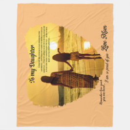 Zu meiner Tochter Fleecedecke