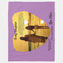 Zu meiner Tochter Fleecedecke