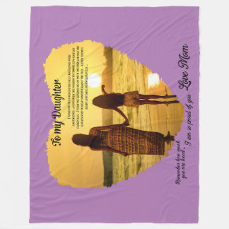 Zu meiner Tochter Fleecedecke