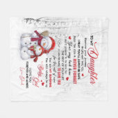 Zu meiner Tochter Fleecedecke (Vorderseite (Horizontal))