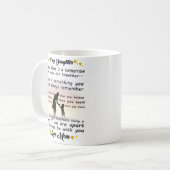 Zu meiner Tochter - ich werde immer bei dir sein Kaffeetasse (Vorderseite Links)