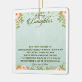 Zu meiner Tochter Keramikornament (Links)