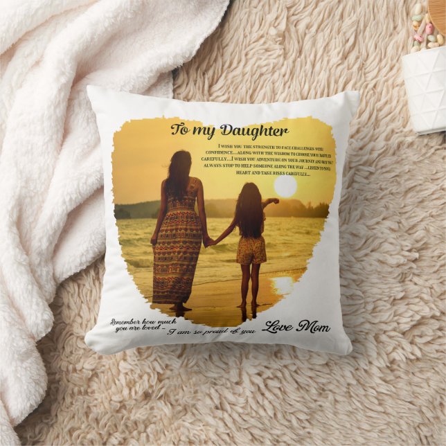 Zu meiner Tochter Kissen (Decke)