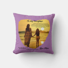 Zu meiner Tochter Kissen