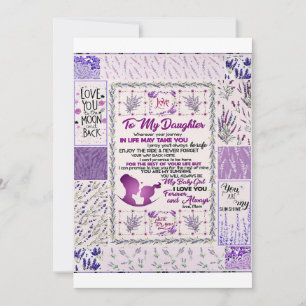 Zu meiner Tochter, meinem kleinen Mädchen in der L Feiertagskarte