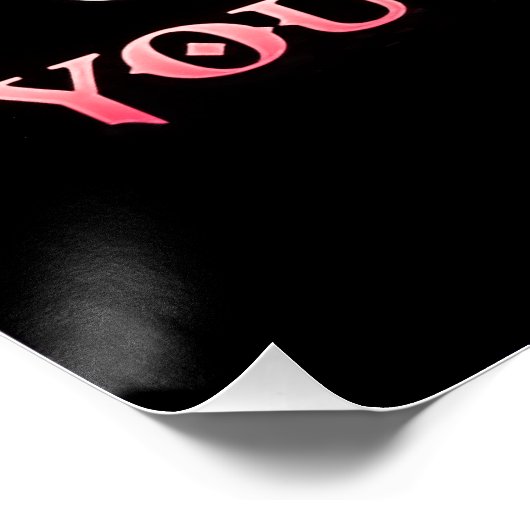 Zu meiner Tochter nie vergessen, ich LIEBE DIR Poster (Ecke)