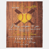 Zu meiner Tochter | Niedlich zu meinem Geschenk Fleecedecke (Vorderseite)