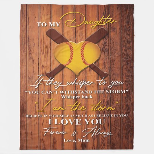 Zu meiner Tochter | Niedlich zu meinem Geschenk Fleecedecke (Vorderseite)