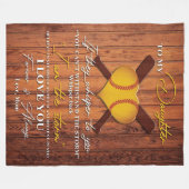 Zu meiner Tochter | Niedlich zu meinem Geschenk Fleecedecke (Vorderseite (Horizontal))