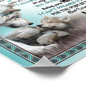 Zu meiner Tochter Poster (Ecke)