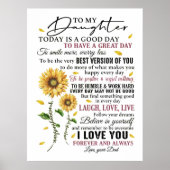 Zu meiner Tochter Poster (Vorne)