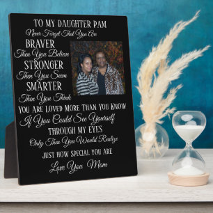 Zu meiner Tochter, Sohn, Schwester, Bruder, etc. Fotoplatte