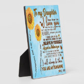 Zu meiner Tochter | Sonderbrief an meine Tochter Fotoplatte (Seite)