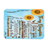 Zu meiner Tochter | Sonderbrief an meine Tochter Magnet (Horizontal)