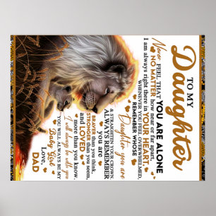 Zu meiner Tochter, Tochter Geburtstagsgeschenk, Ba Poster