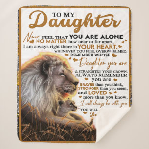 Zu meiner Tochter, Tochter Geburtstagsgeschenk, Ba Sherpadecke