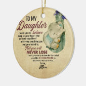 Zu meiner Tochter von Mama Keramik Ornament (Links)