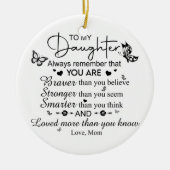 Zu meiner Tochter Weihnachtsschmuck (Vorne)