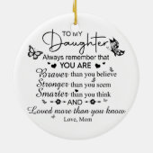 Zu meiner Tochter Weihnachtsschmuck (Hinten)