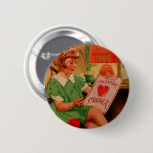 Zu meiner Valentinin Button (Vorne & Hinten)