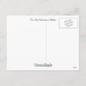 Zu meiner Valentinin Feiertagspostkarte (Rückseite)