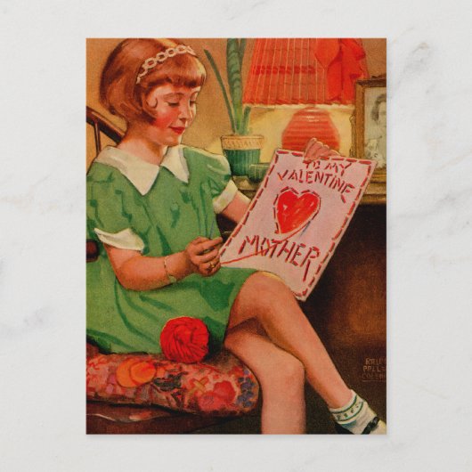 Zu meiner Valentinin Feiertagspostkarte (Vorderseite)