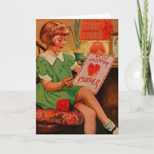 Zu meiner Valentinsgruß-Mutter Feiertagskarte (Vorderseite)