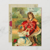 Zu meiner Valentinsgruß-Postkarte Feiertagspostkarte (Vorne/Hinten)