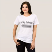 Zu meiner Verteidigung Tri-Blend Shirt (Vorderseite voll)