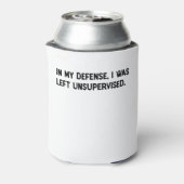 Zu meiner Verteidigung wurde ich unbeaufsichtigt l Dosenkühler (Kanne Rückseite)