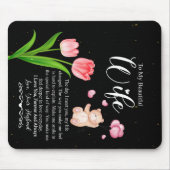 Zu meiner wunderschönen Ehefrau von der Blume von  Mousepad (Vorne)
