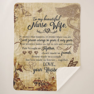 Zu meiner wunderschönen Krankenschwester Ehefrau B Sherpadecke