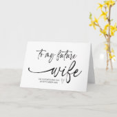 zu meiner zukünftigen Ehefrau vom Erwachsenenalter Karte (Gelbe Blume)