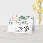 Zu meiner zukünftigen Ehefrau vom Erwachsenenalter Karte (Gelbe Blume)