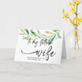 zu meiner zukünftigen Ehefrau vom Erwachsenenalter Karte (Gelbe Blume)