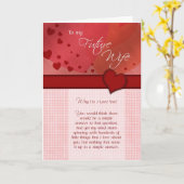 Zu meiner zukünftigen Ehefrau Warum Liebe ich Sie? Karte (Gelbe Blume)