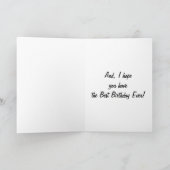 ZU MEINER ZWEI SCHWESTER UND DEM LIEBLINGSKÜCHER A KARTE (Innenseite)