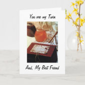 ZU MEINER ZWEI SCHWESTER UND DEM LIEBLINGSKÜCHER A KARTE (Gelbe Blume)