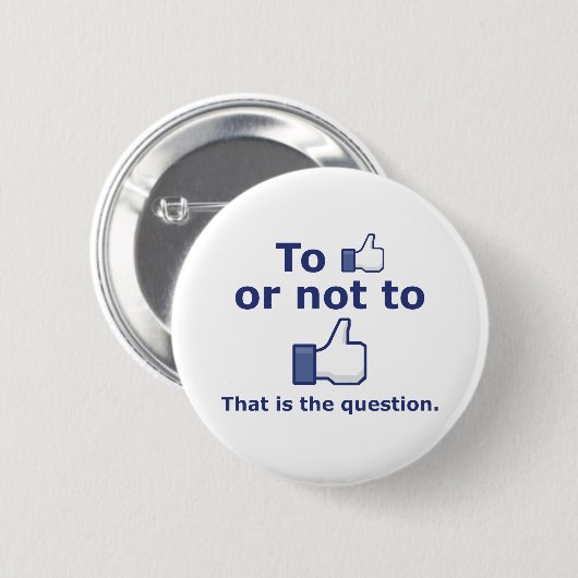 Zu mögen oder nicht mögen button (Vorne & Hinten)