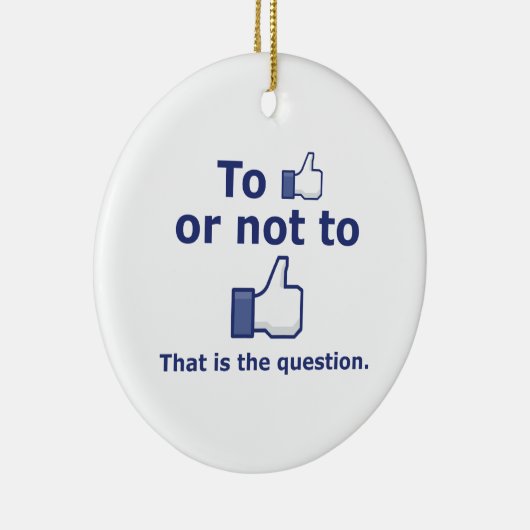 Zu mögen oder nicht mögen keramikornament (Rechts)